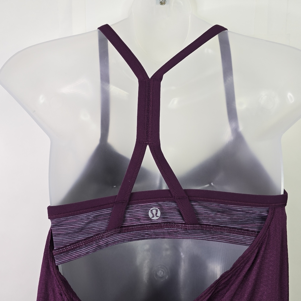Lululemon Purple C.Y.B Tank With Built-in Bra - Picture 8 of 11
